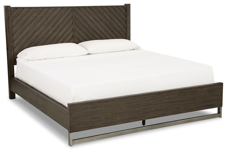 Arkenton California King Panel Bed, Dresser and Mirror