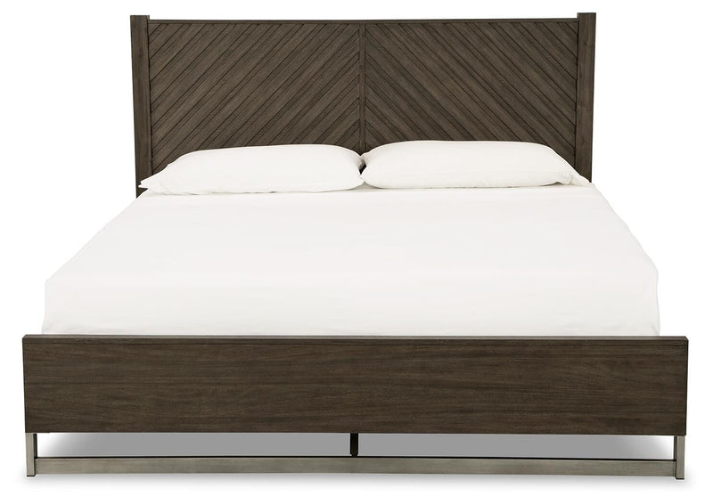 Arkenton California King Panel Bed, Dresser and Mirror