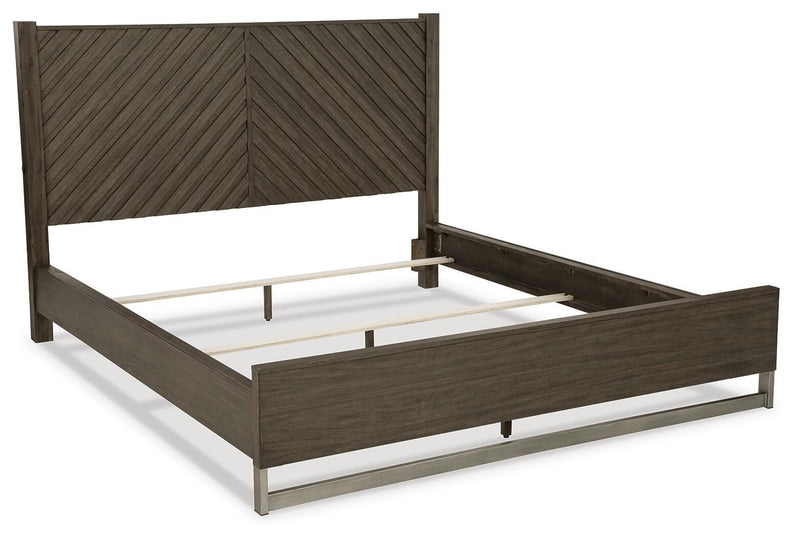 Arkenton King Panel Bed, Dresser and Mirror