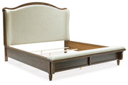 Sturlayne King Upholstered Panel Bed, Dresser and 2 Nightstands