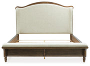 Sturlayne King Upholstered Panel Bed, Dresser and 2 Nightstands