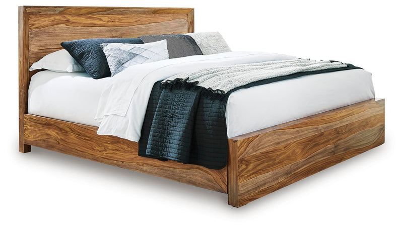 Dressonni Queen Panel Bed, Dresser, Mirror and Nightstand