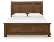 Zackaryn Queen Sleigh Storage Bed