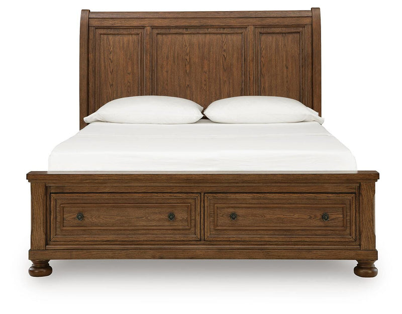 Zackaryn Queen Sleigh Storage Bed