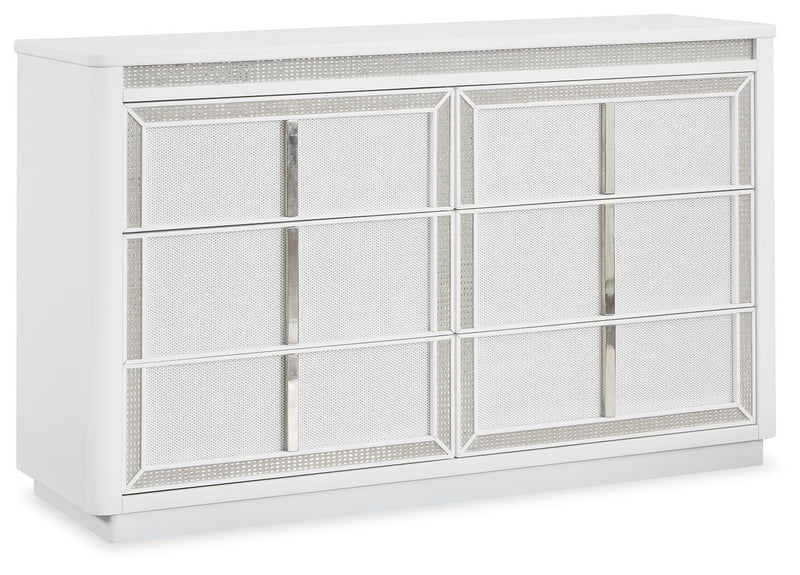 Chalanna Queen Storage Bed, Dresser and 2 Nightstands