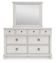 Rowlenstown Queen Poster Bed, Dresser and Mirror