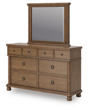 Rowlenstown Queen Poster Bed, Dresser and Mirror