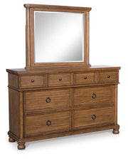 Rowlenstown Queen Poster Bed, Dresser and Mirror