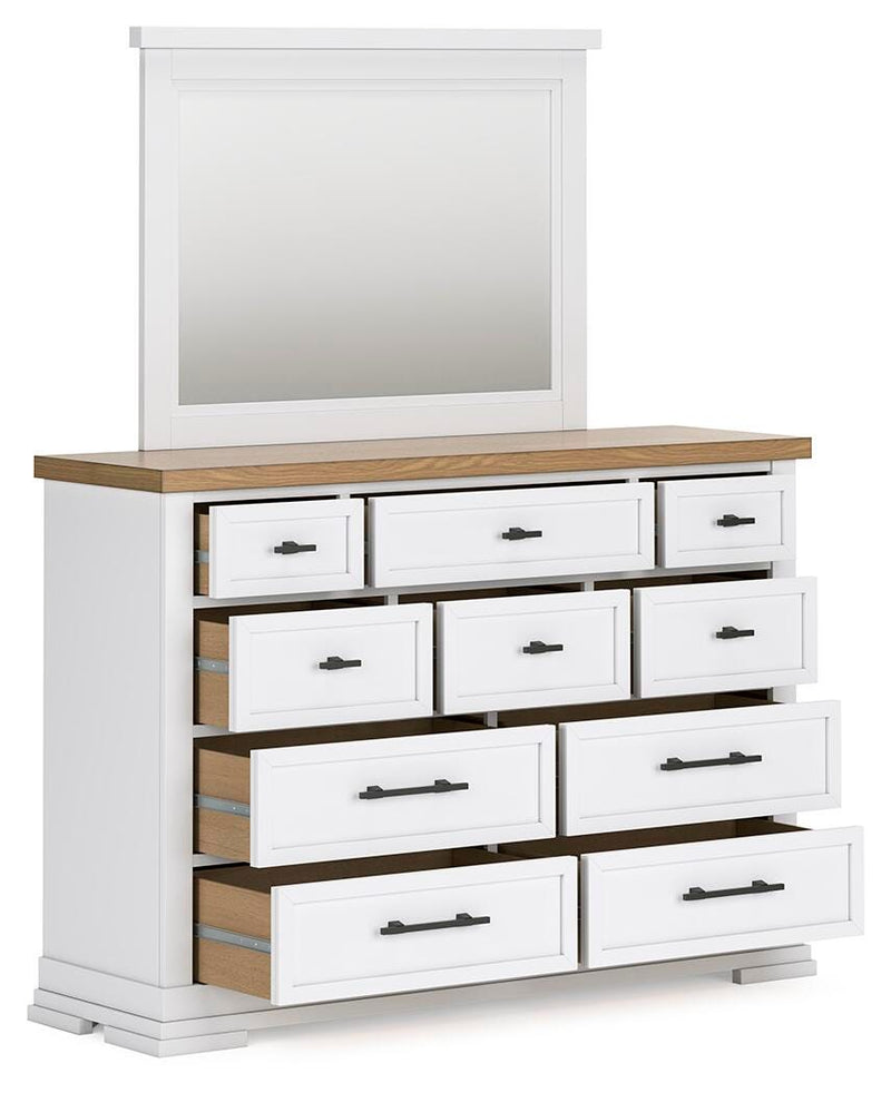 Ashbryn Queen Storage Bed, Dresser, Mirror and Nightstand