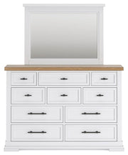 Ashbryn King Panel Storage Bed, Dresser and Mirror