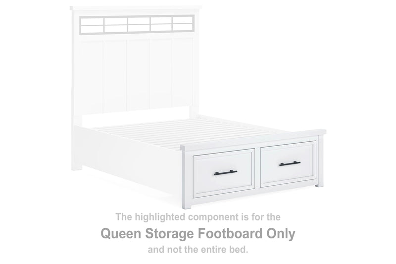 Ashbryn Queen Storage Footboard