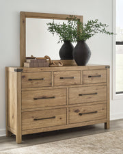 Ridgester Queen Panel Bed, Dresser and Mirror