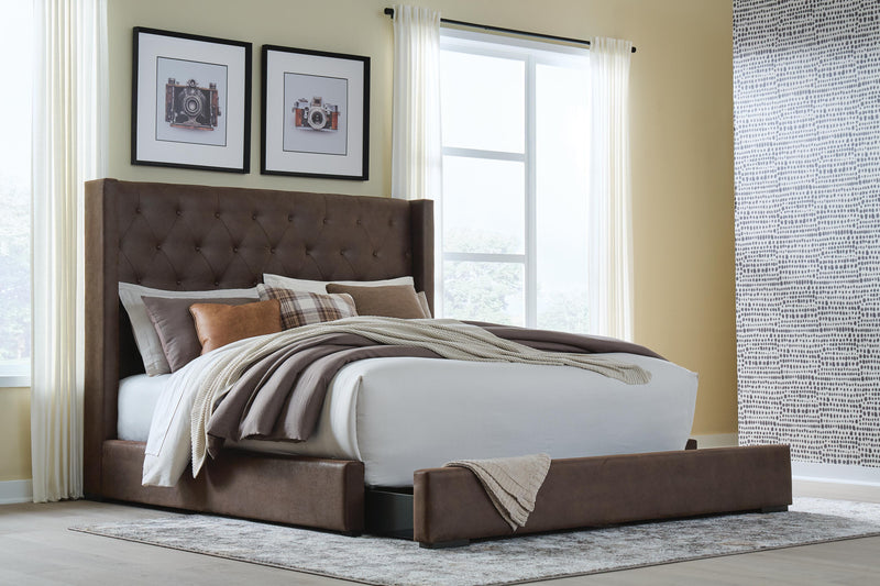 Lavernty Queen Upholstered Storage Bed