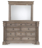Blairhurst California King Panel Bed, Dresser and Mirror