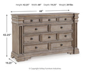 Blairhurst King Panel Bed, Dresser, Chest and 2  Nightstands