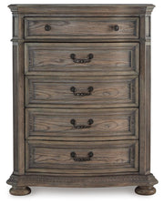 Ardenfield King Upholstered Sleigh Bed, Dresser, Mirror, Chest and 2 Nightstands