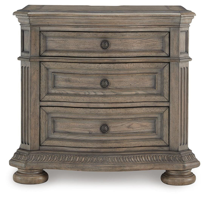 Ardenfield King Sleigh Bed, Dresser, Mirror and Nightstand