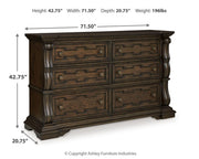 Maylee Queen Upholstered Panel Bed, Dresser and 2 Nightstands