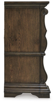 Maylee King Upholstered Bed, Dresser and 2 Nightstands