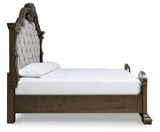Maylee California King Panel Bed, Dresser, Mirror and Nightstand