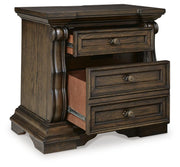 Maylee California King Panel Bed, Dresser, Mirror and Nightstand