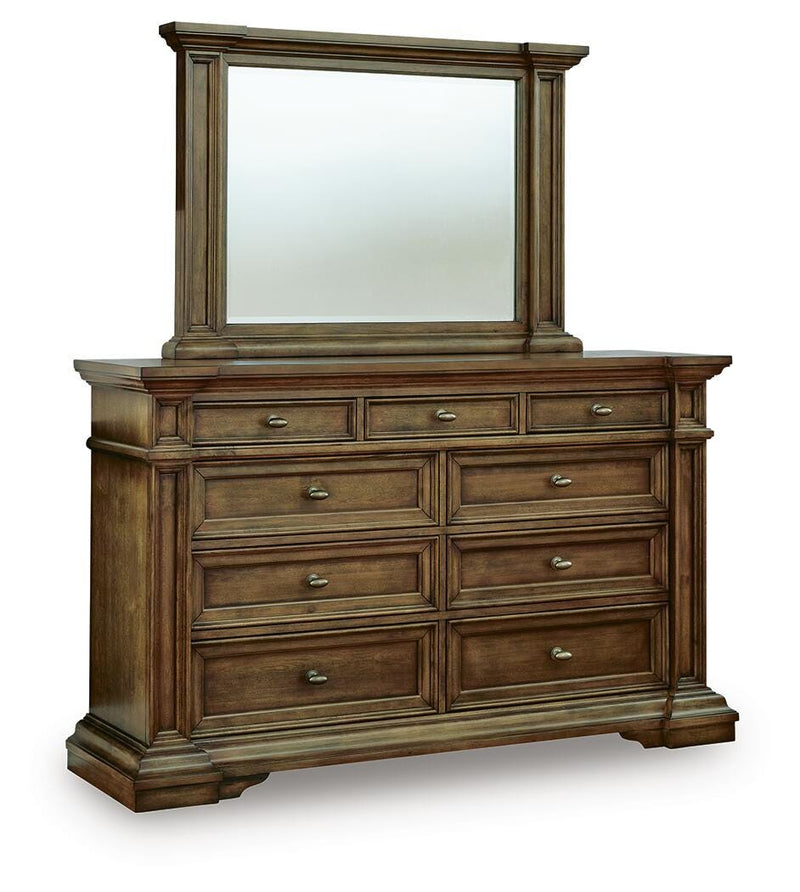 Frantanna Queen Panel Bed, Dresser and Mirror