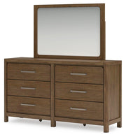 Cabalynn King Panel Bed with Storage, Dresser and Mirror