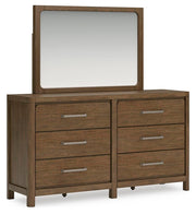 Cabalynn King Upholstered Bed, Dresser, Mirror and Nightstand