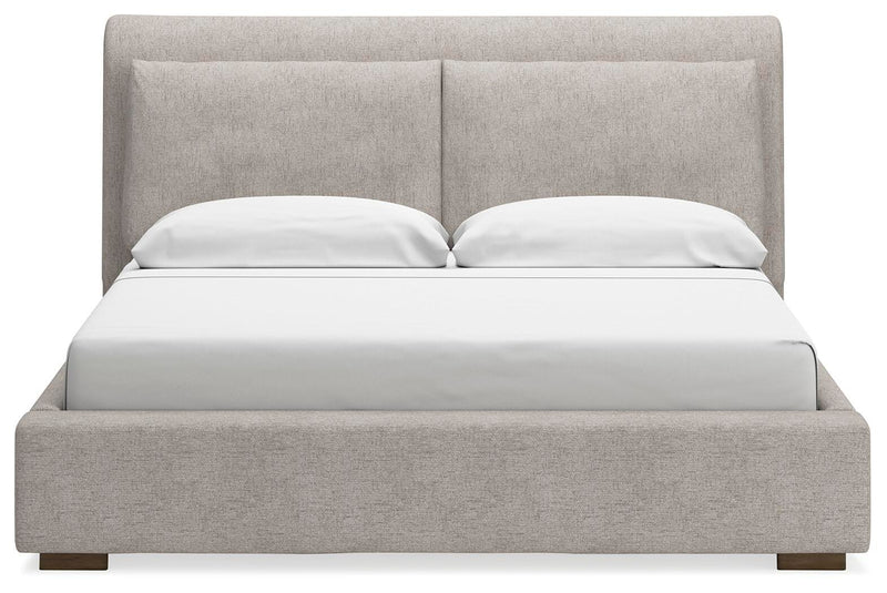 Cabalynn King Upholstered Bed and 2 Nightstands