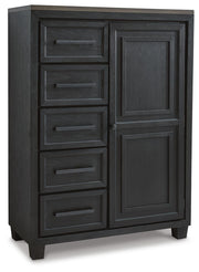 Foyland King Panel Storage Bed and 2 Chests