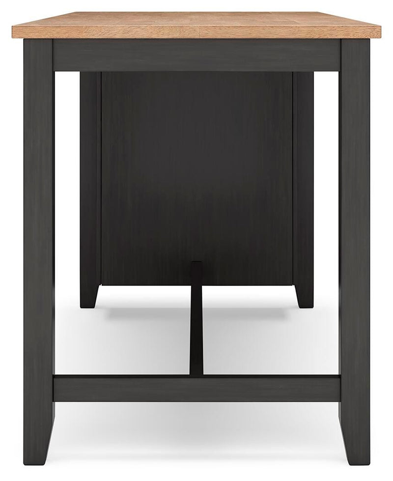 Gesthaven Counter Height Dining Table and 2 Barstools
