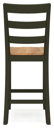 Gesthaven Counter Height Dining Table and 2 Barstools