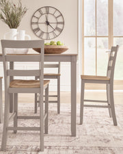 Harperfeld Counter Height Dining Table and 4 Counter Stools