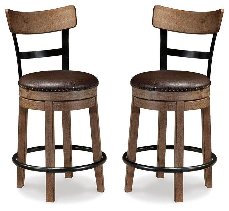 Pinnadel Counter Height Bar Stool (Set of 2)