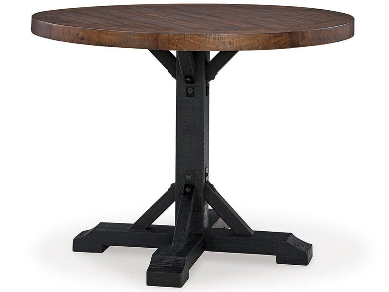 Valebeck Counter Height Table and 4 Barstools