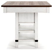Valebeck Counter Height Dining Table and 6 Chairs