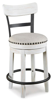 Valebeck Counter Height Dining Table and 6 Barstools