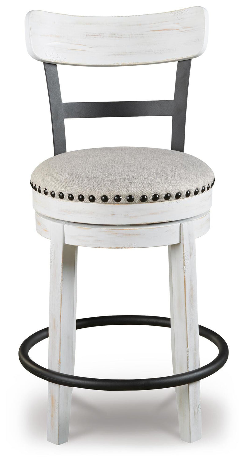 Valebeck Counter Height Dining Table and 6 Barstools