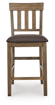 Urbinforte Counter Height Extension Dining Table and 6 Barstools