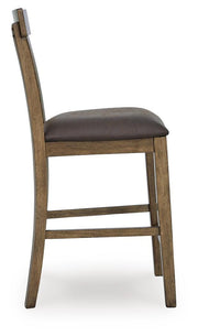 Urbinforte Counter Height Extension Dining Table and 6 Barstools