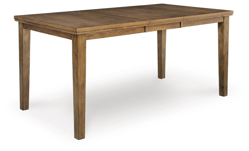 Urbinforte Counter Height Extension Dining Table and 6 Barstools