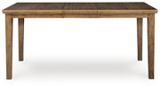 Urbinforte Counter Height Extension Dining Table and 6 Barstools