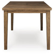 Urbinforte Counter Height Extension Dining Table and 6 Barstools