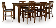 Ralene Counter Hight Dining Table and 6 Barstools