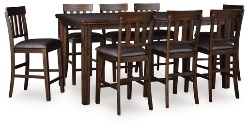 Haddigan Counter Height Extension Table and 8 Barstools