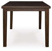 Haddigan Counter Height Dining Table and 4 Barstools