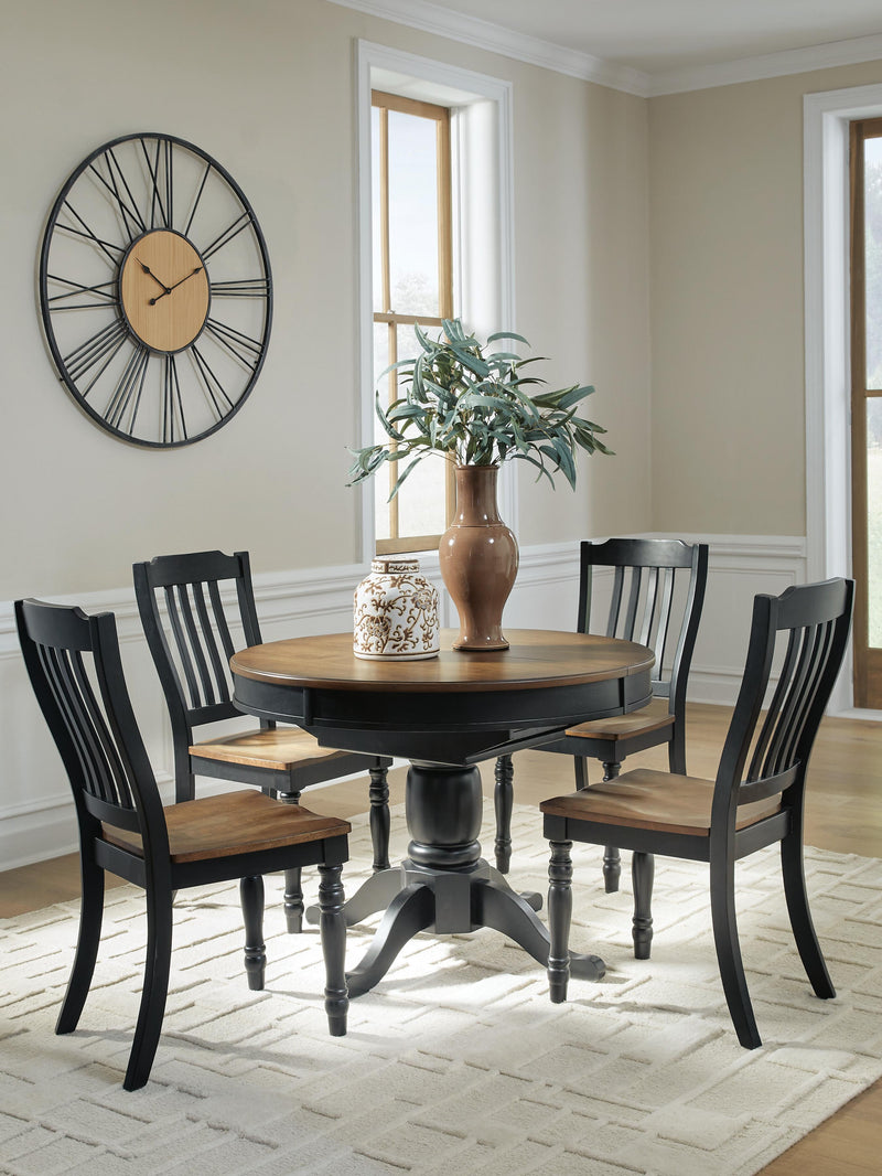 Clorazi Extension Dining Table and 4 Chairs