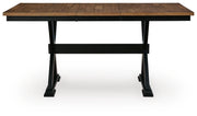 Wildenauer Counter Height Extension Dining Table and 4 Barstools
