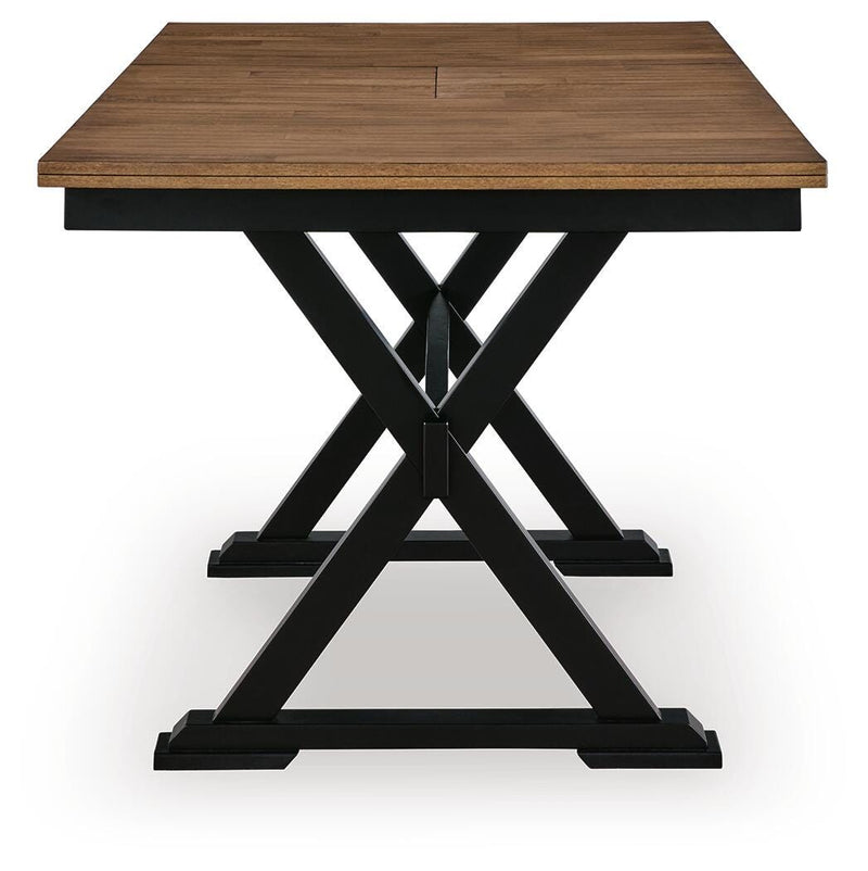 Wildenauer Counter Height Extension Dining Table and 4 Barstools
