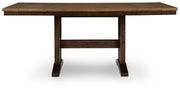 Rylandeen Counter Height Extension Dining Table and 6 Barstools